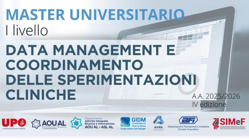 Master in Data Management e Coordinamento delle Sperimentazioni Cliniche